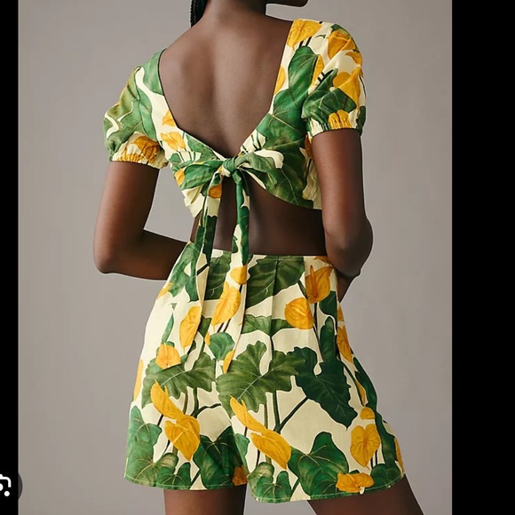 FARM Rio Cutout Tie Back Romper - Picture 3 of 6